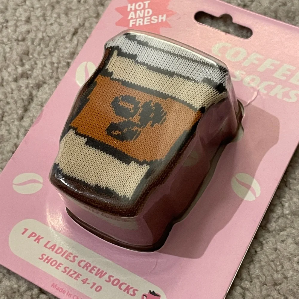 Coffee Gift Set Bundle - Socks with Gift Card Holder, Mug Candle, Kindness Pen